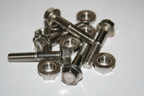 AFH YOUR CHOICE 3/8-16 STAINLESS STEEL SERRATED FLANGE NUTS