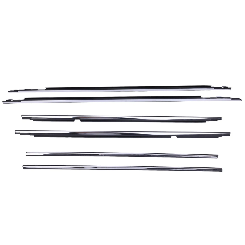 6Pcs Door Window Trim Weatherstrip Seal Belt For Toyota Land Cruiser 1991-1998 - Изображение 3 из 4