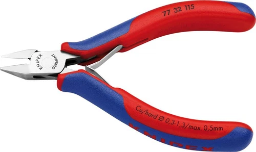 Seitenschneider Elektronik Spitzkopf mit kleiner Fase 115mm KNIPEX
