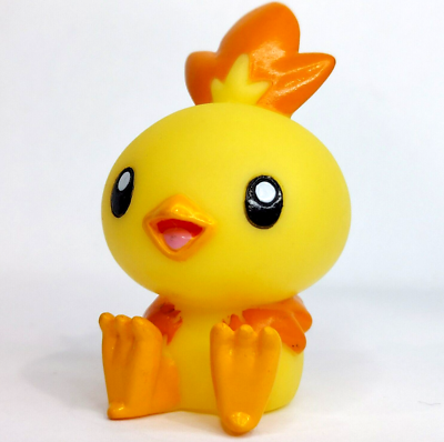 Marionnette à Doigt Poussifeu (Torchic) Shiny - Pokémon Kids Finger Puppet Bandai, Rare