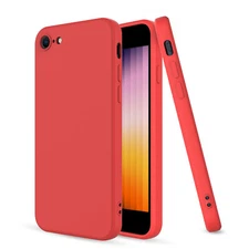 For iPhone SE 3rd 2022/2nd 2020 Generation/8/7 Case Liquid Silicone Cover Soft