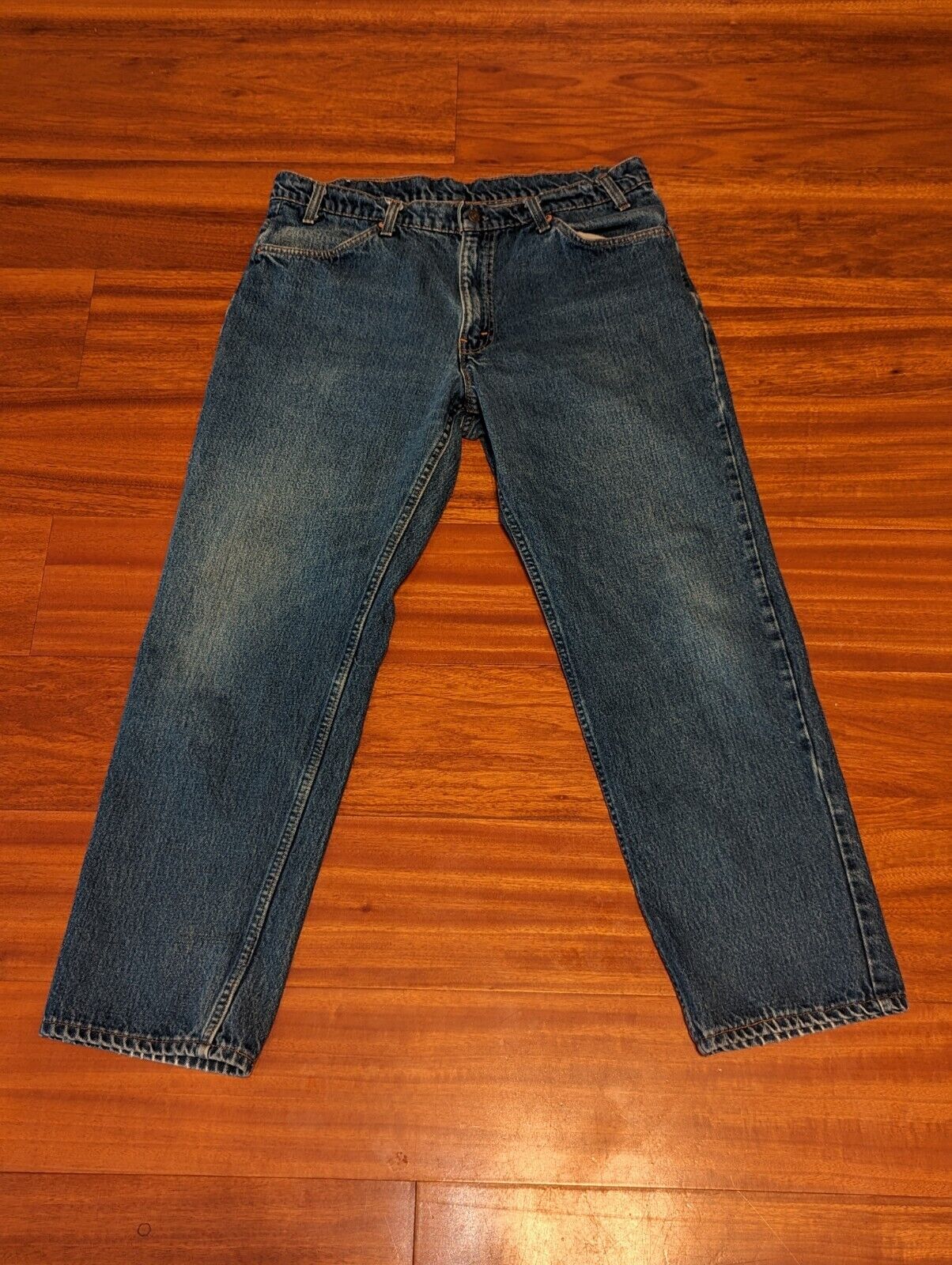 Vintage LEVIS 506 Orange-Tab Jeans 36x29 (TAG 38x30) Medium Wash 80s Made  In USA