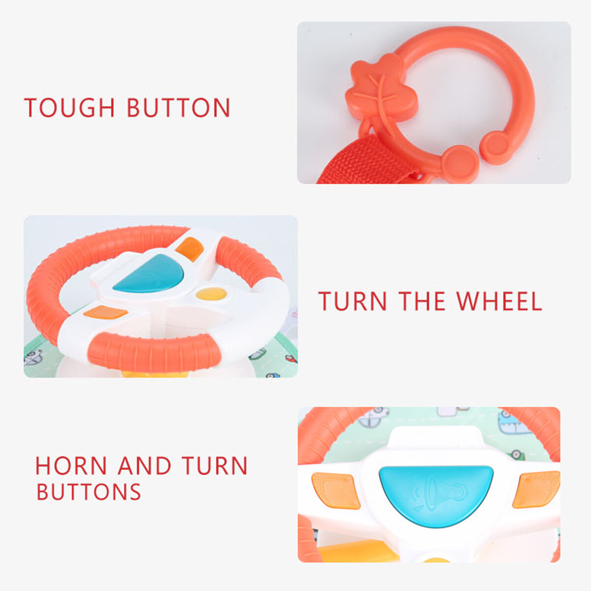 Baby Car Seat Toy with Mirror Music Light Colorful Car Seat Play Center Toy÷ eBay