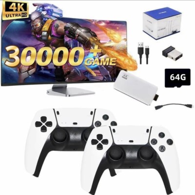 Game Console Stick with 64gb card white -brand new
