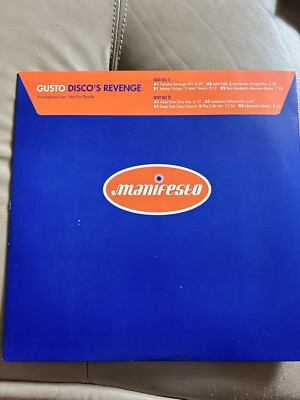 Gusto - Disco Revenge 2x12  Promo Manifesto Records