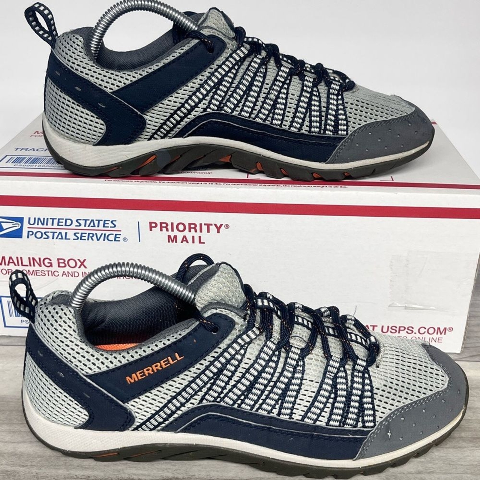 Scarpe da trekking Merrell Storm Rush in pelle da uomo 8 5 comode trail running zaino