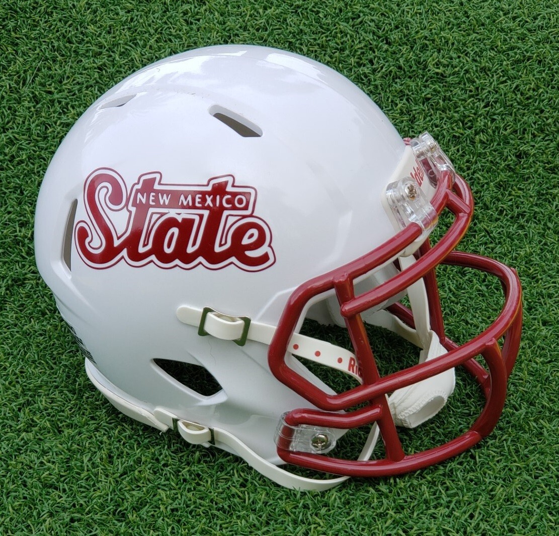 NEW MEXICO STATE AGGIES WIN OVER AUBURN 2023 FOOTBALL MINI HELMET