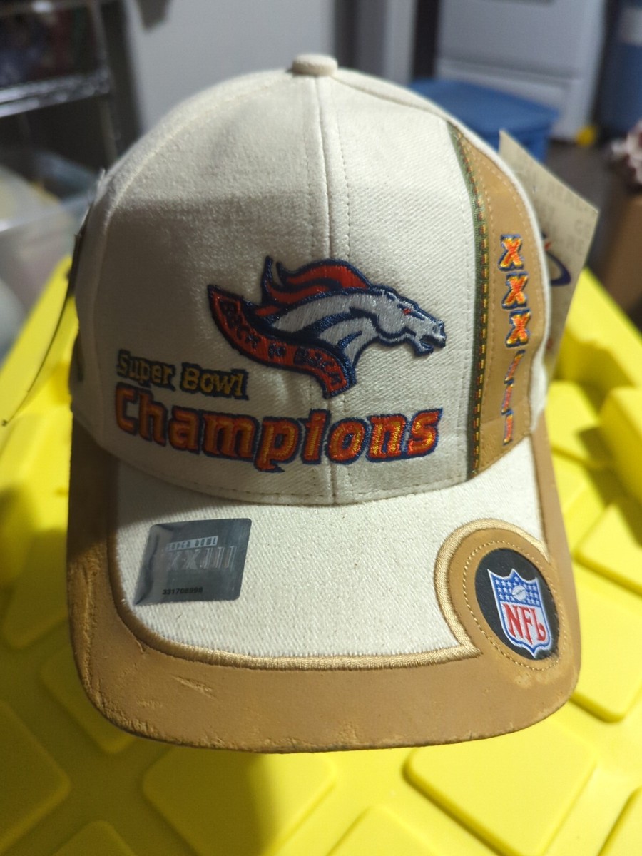 Denver Broncos Super Bowl XXXIII Champions Logo Athletic SnapBack Hat 1999
