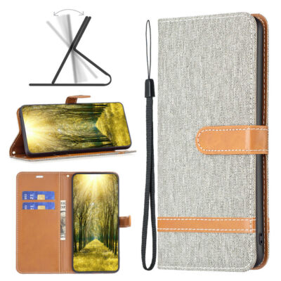 Flip Denim Card Wallet Stand Phone Case For Xiaomi POCO X5 Pro C31 X3 F3 M4 X4