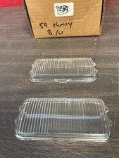 1959 Chevy Impala Bel Air El Camino Backup Light Lenses Pair 125