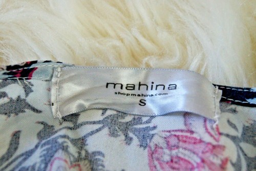 Mahina Women’s White Pink Black Floral Romper Small Rayon Lined Shorts - Picture 2 of 7
