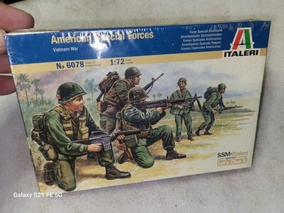 Italeri American Special Forces Vietnam War Soldier Figures 1/72 #6078