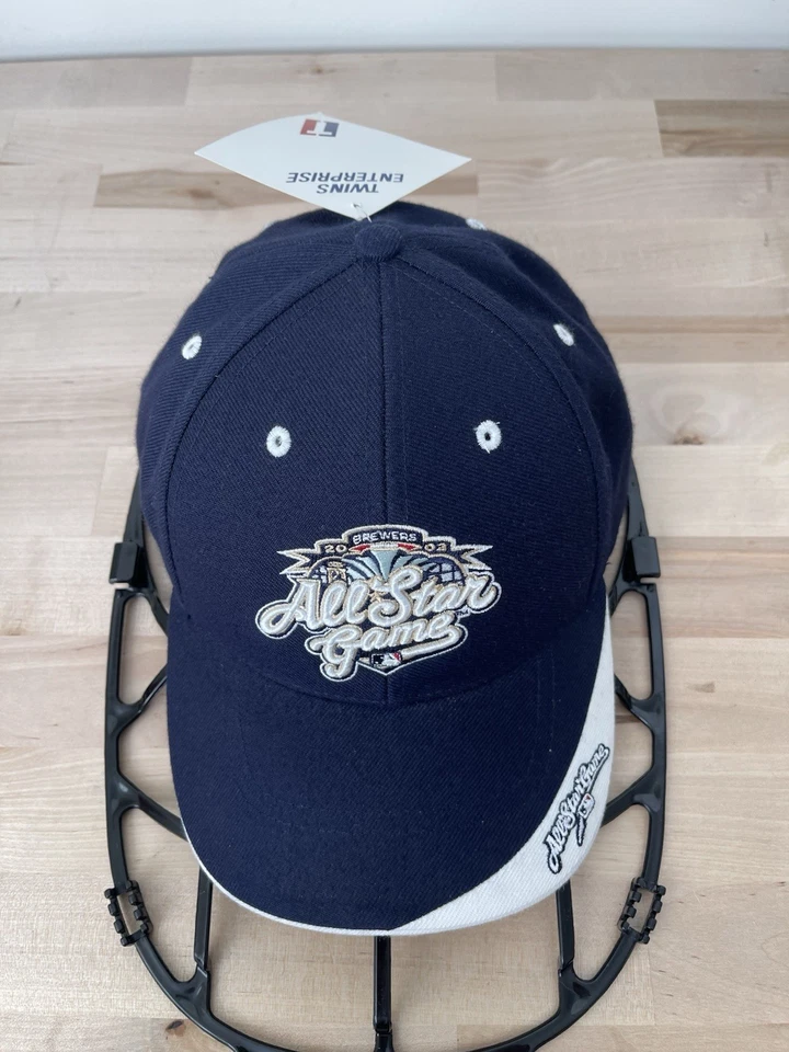GORRA GORRA MILWAUKEE BREWERS 2002 MLB ALL STAR GAME TWINS ENTERPRISE NUEVA CON ETIQUETAS CORREA TRASERA Foto 4 de 4