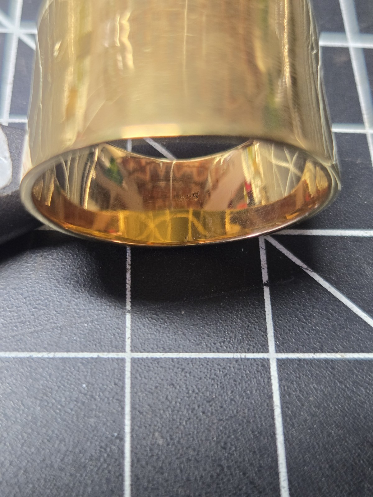 large statement ring gold plated sterling silver … - image 12