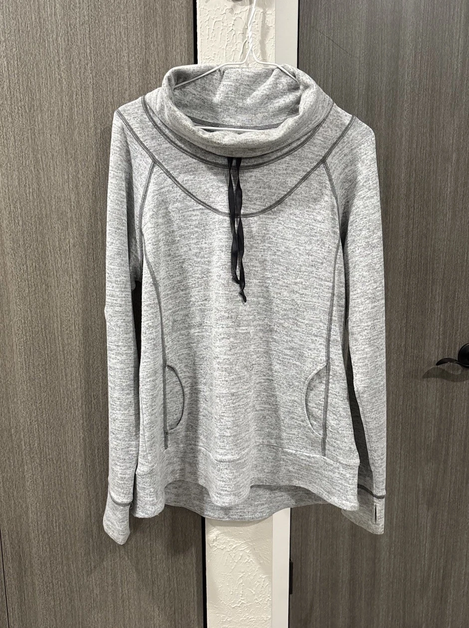 KUHL Women's Medium Vara Hoody Pullover Lightweight Heather Gray Stretch Hiking