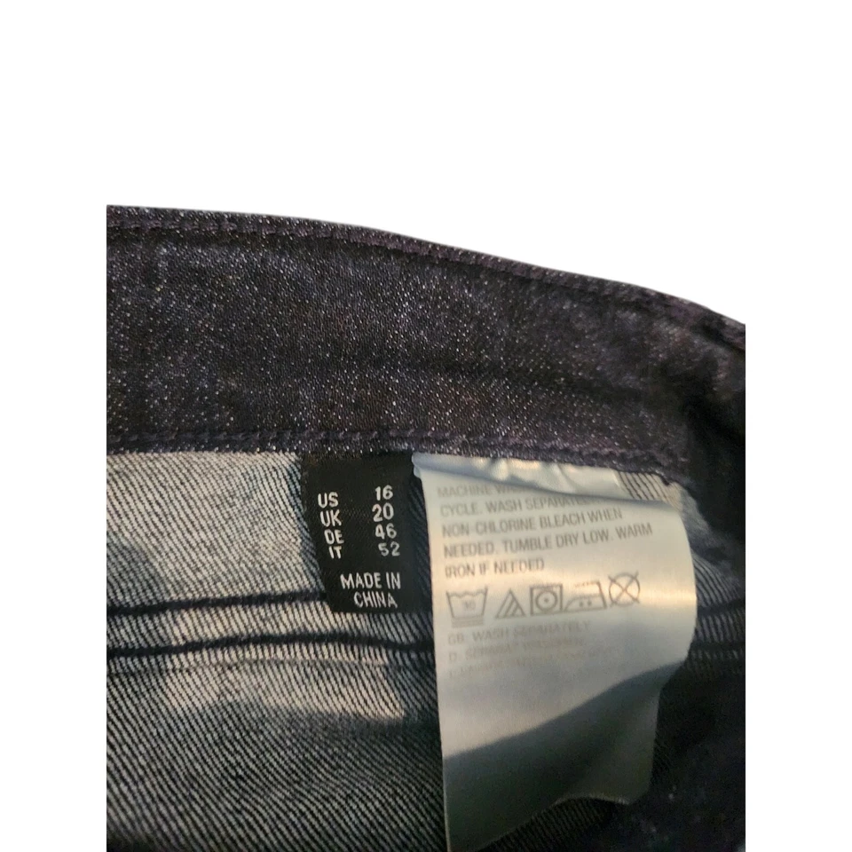 Dark blue wide leg denim - Image 3 of 4