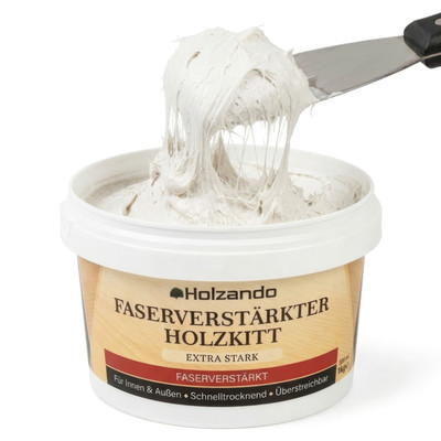 Holzando Faserverstärkter Holzkitt Extra Stark Holzspachtel Spachtelmasse 10Kg