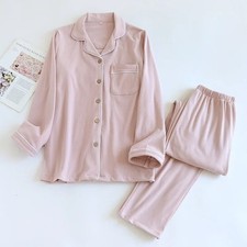 New Women Winter Warm Pajama Set Soft Velvet Long Sleeve Pajamas 2pc Loungewear