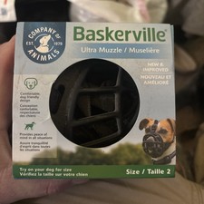 Baskerville Ultra Muzzle for Dogs Size 2 - Dogs 12-25 lbs. New