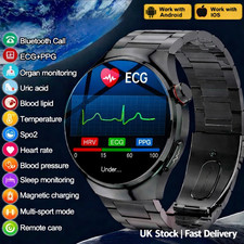New ECG+PPG Blood Pressure Bluetooth Call Sports Smart Watch Men Health Watches