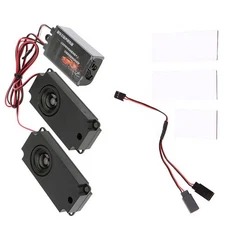 1 PC Upgrated Dual Channel Engine Sound Simulator Module System For 1/10 RC Car