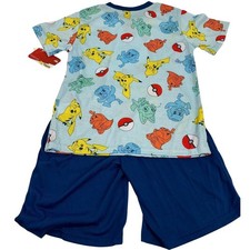Pokemon Boys Pajama Set Size 6/7 Pikachu Short Sleeve Shirt Shorts NWT