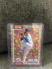Jonah Tong Mets Easter Green Pink Rookie NM 2026 Topps Series 1