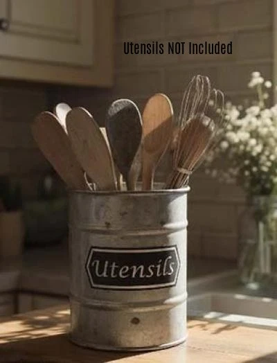 Amazon.com: Minluful Vintage Utensil Holder for Countertop, Robust Cast  Iron Utensil Holder for Kitchen Counter Cooking Tools Crock Spoon and  Spatula Holder Organizer, Coffee Gold : Home & Kitchen Cast Iron Utensil Holder, Vintage Farmhouse Kitchen Cookting Tools