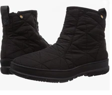 New Womens Bogs Snowday Black Quilted Insulated Waterproof Ankle Boots Sz 8 M