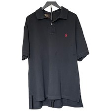 Polo Ralph Lauren Black Short Sleeve Polo Shirt Men s 2XB Cotton CLEAN