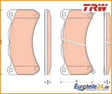Brake Pad Set, Disc Brake TRW GDB3489 for Lexus IS II