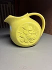 Vintage McCoy Shamrock Clover Pitcher Ice Lip 1940s Yellow