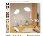 ADAMAX USB White Clip-on Desk Light — photo 2