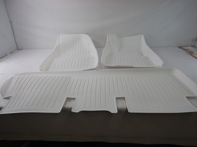 SanQing Floor Mats for Tesla 2024-2025 Model All Weather (White, Model 3)
