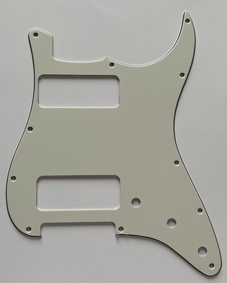 For Fit Fender Stratocaster P90 2 Pickup Strat Guitar Pickguard 3 Ply Parchment
