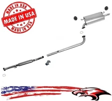 Resonator Extension Pipe & Rear Muffler MADE IN USA for Toyota Camry 3.0L 97-01