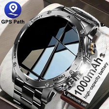 2026 Outdoor Smart Watch Men 3ATM LED Flashlight BT Call Compass IP68 UK POST