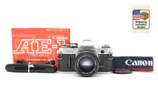 NEAR MINT Canon AE-1 silver 35mm SLR Film Camera New FD 50mm F1.4 Lens JAPAN