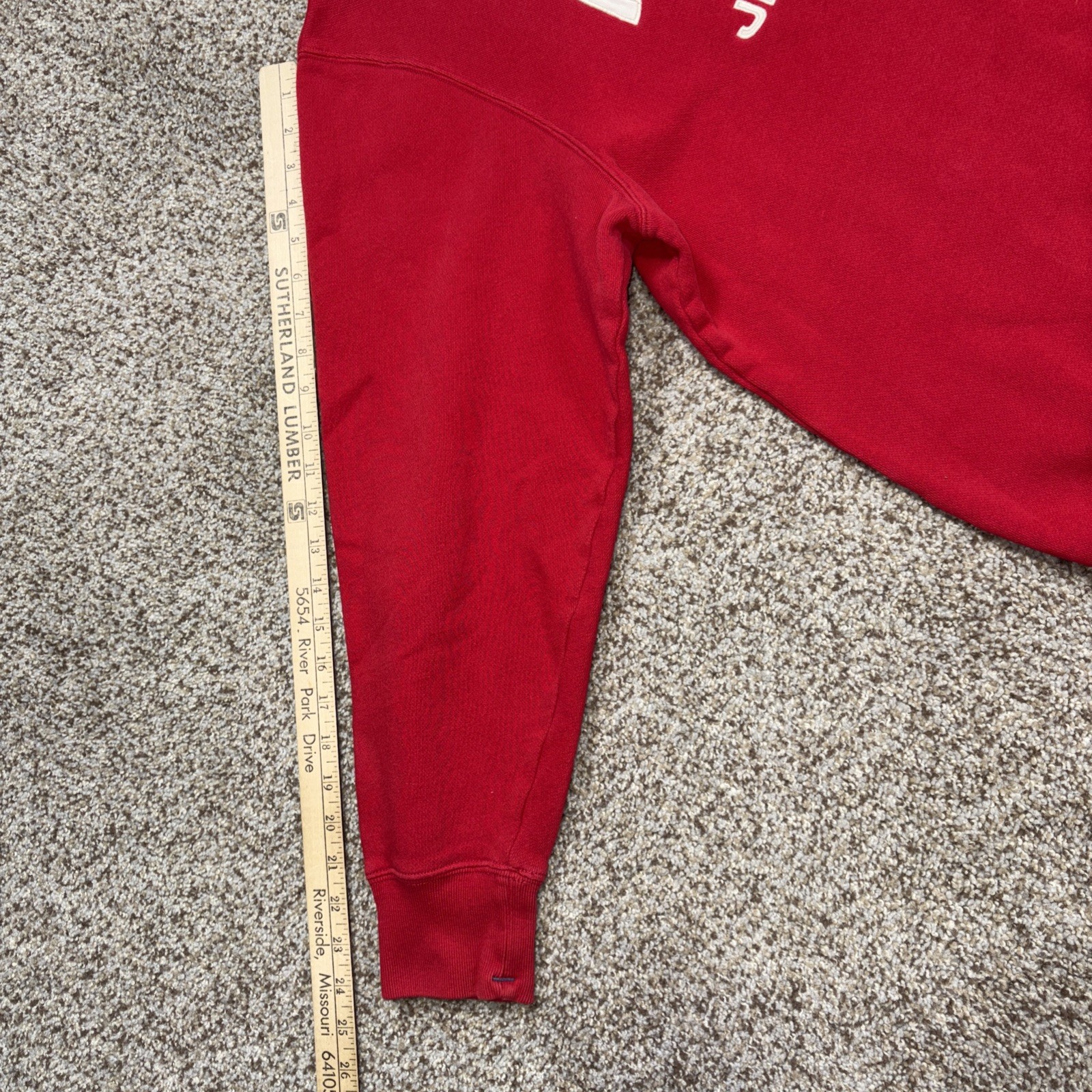 Vintage Polo Jeans Ralph Lauren Mens Sweatshirt Size Large Red - View 12