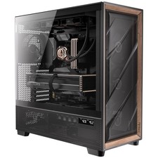 Antec Flux Pro, 6 x PWM Fans Included, High-Airflow Front Panel with Walnut W...