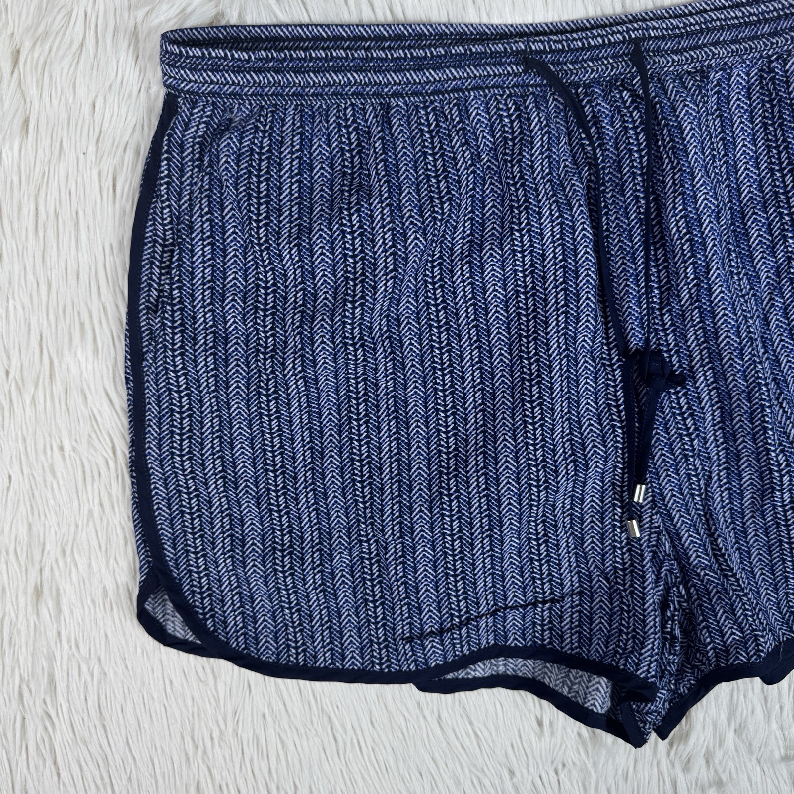 Gap 1969 Blue White Pattern Pull-On Drawstring Ca… - image 18