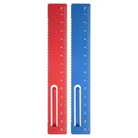 2 StüCk Lineale 15Cm Rot/Blau Gerades Lineal FüR Messen, Studium, BüRo
