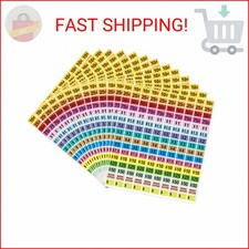 2400Pcs Garage Sale Stickers,1/2" 3/4" Yard Sales Price Stickers, Rectangle Prep