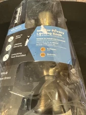 Kwikset Tylo Antique Brass Door Knob 93001-869 for Bed and Bath93001-869