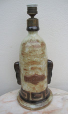 MARTINI superbe pied de lampe en grès  parfait état !! bistrot brasserie vintage