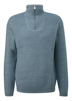 QS Langarm Pullover, GrößE M, Blau, Baumwolle