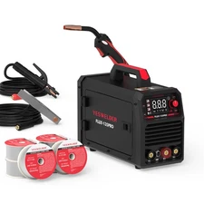 135Amp 110V MIG Welder MIG/Lift TIG/Stick Flux Core Welder With 6pk Welding Rods