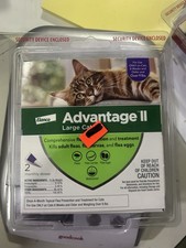 Advantage II for Large Cats Over 9 lbs Flea Treatment Prevention 2 Doses
