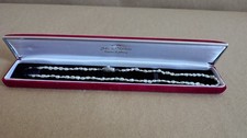 Vintage Japanese Muramatsu Baroque Pearl Necklace Solid Silver Clasp With Box