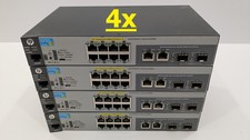Lot of 4 - HP 2530-8 PoE+ 2SFP (J9780A) 8 Port Layer 2 Switch - No Adapter